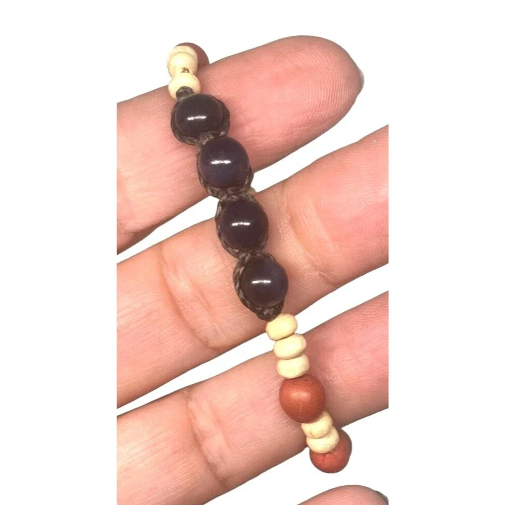NWT Artisan bracelet Love is Project Handmade Beaded Boho adjustable nature